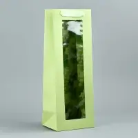Пакет подарочный под бутылку, упаковка, &laquo;Виноград&raquo;, 36&times;13&times;10 см