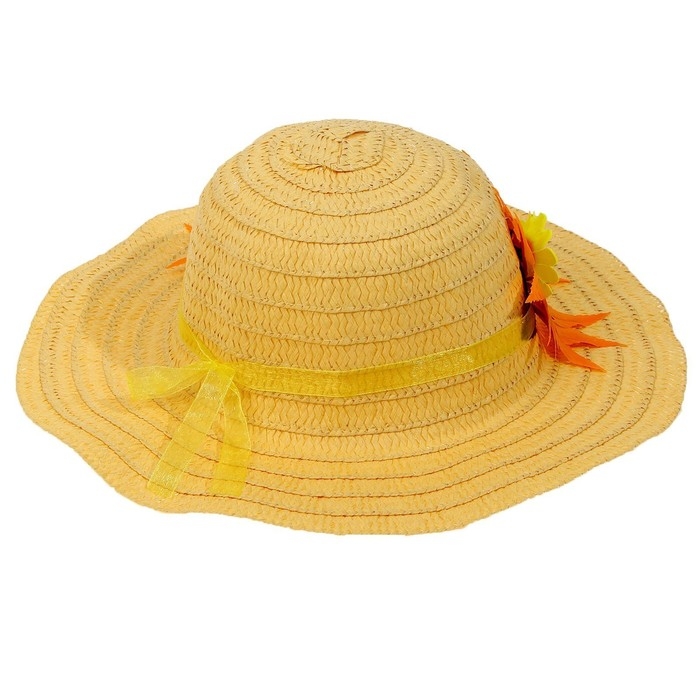 Карнавальная шляпа «Осенний букет», жёлтая, р. 52–54 см Карнавальная шляпа «Осенний букет», жёлтая, р. 52–54 см