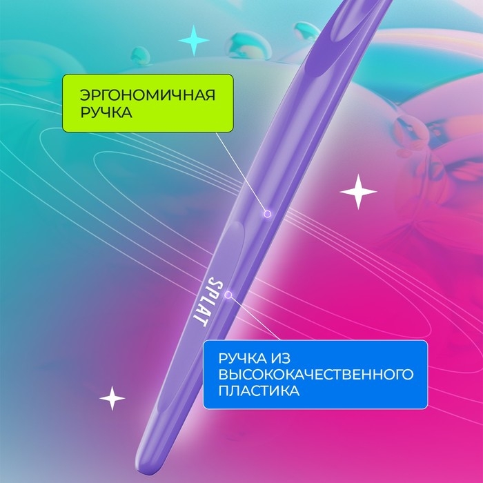 Зубная щетка монопучковая SPLAT SMILEX ORTHO+ со сменными головками, микс Зубная щетка монопучковая SPLAT SMILEX ORTHO+ со сменными головками, микс