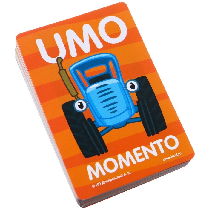 Карточная игра  Карточная игра "UMO momento", Синий трактор