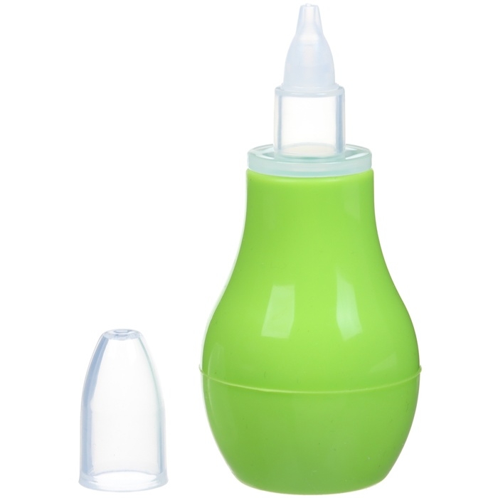 Детский назальный аспиратор, с колпачком, цвет зеленый Детский назальный аспиратор, с колпачком, цвет зеленый