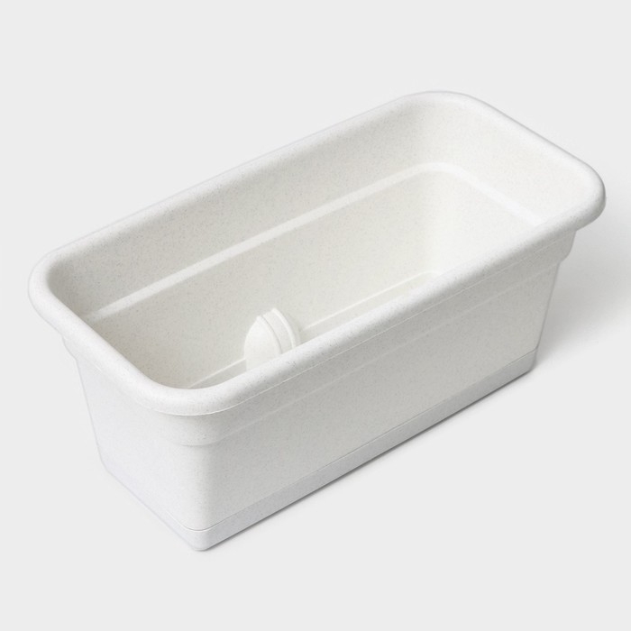 Ящик балконный для цветов, 40 см, цвет мрамор Ящик балконный для цветов, 40 см, цвет мрамор