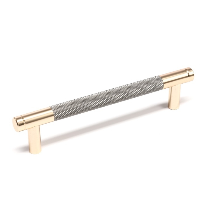 Ручка-рейлинг CAPPIO CRYSTAL, м/о 128 мм, цвет золото/серый