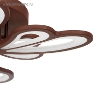 Люстра с ПДУ 661342/12 LED 140Вт диммер 3 режима 3000-6000К кофе 59x59x8 см BayerLux