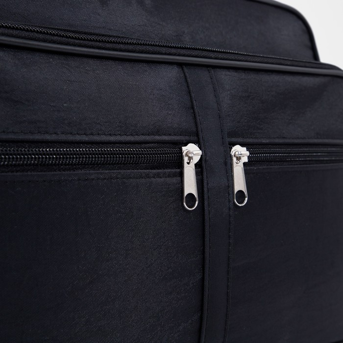 Сумка мужская «ЗФТС», цвет чёрный Сумка мужская «ЗФТС», цвет чёрный