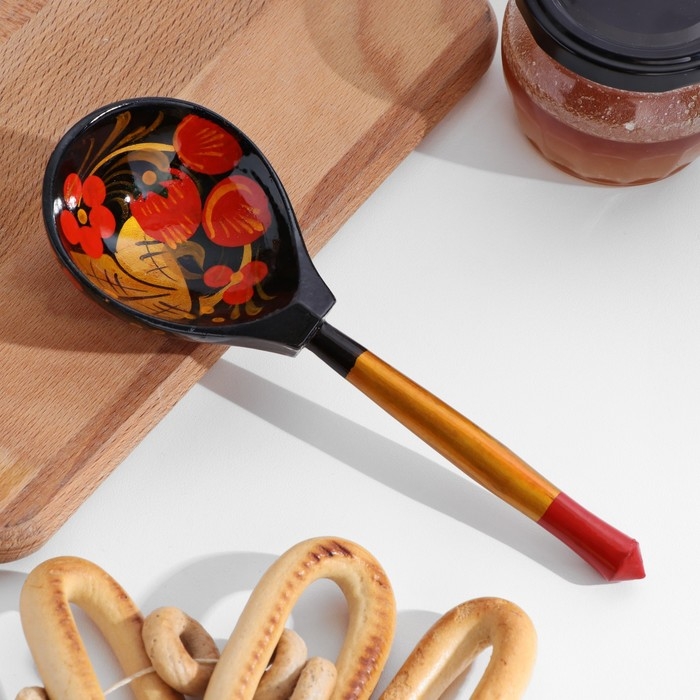 Ложка полубаская &laquo;Традиционная&raquo;, 19&times;6 см, микс