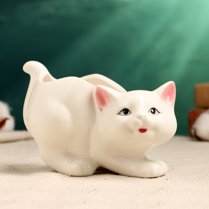 Горшок  Горшок "Кошка" 15х7,5х10см
