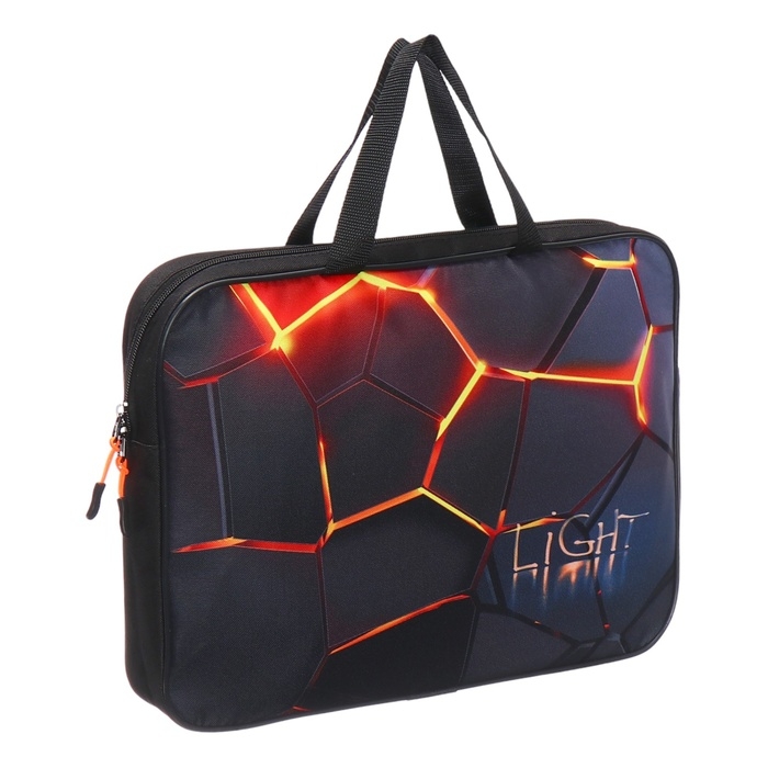 Папка с ручками текстильная А4, 370 х 280 х 60 мм, Stavia Папка с ручками текстильная А4, 370 х 280 х 60 мм, Stavia "Лава"