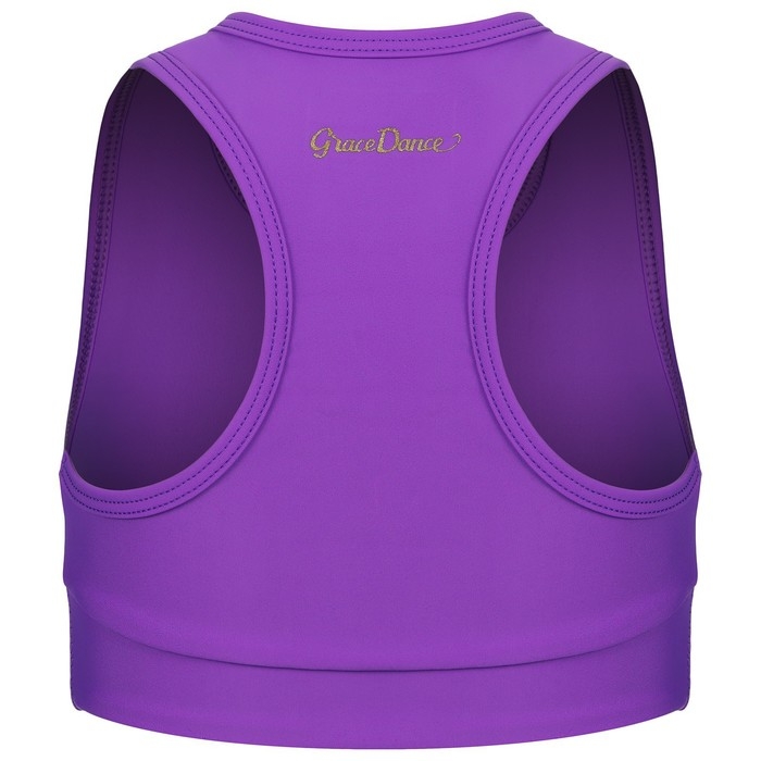 Топ-борцовка для гимнастики и танцев Grace Dance, р. 42, цвет фиолетовый Топ-борцовка для гимнастики и танцев Grace Dance, р. 42, цвет фиолетовый