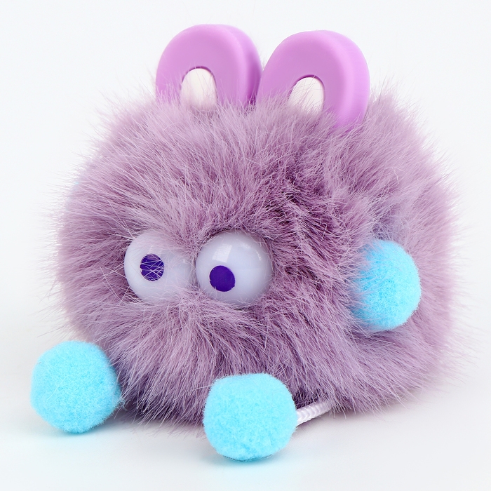 Мягкая игрушка «Пушистик с ушками» на брелоке, 10 см, цвет МИКС Мягкая игрушка «Пушистик с ушками» на брелоке, 10 см, цвет МИКС