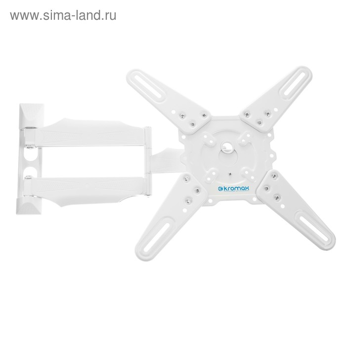 Кронштейн Kromax ATLANTIS-40, для ТВ, наклонно-поворотный, 22-65 Кронштейн Kromax ATLANTIS-40, для ТВ, наклонно-поворотный, 22-65", 60-523 мм от стены, белый