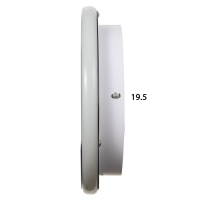 Бра 2509/1 LED 15Вт 3000/4000К черно-белый 24х24 см