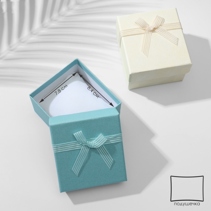 Коробочка подарочная под браслет/часы «Гипюровый бант» дабл, 8×9 (размер полезной части 7,8×8,4 см), цвет МИКС Коробочка подарочная под браслет/часы «Гипюровый бант» дабл, 8×9 (размер полезной части 7,8×8,4 см), цвет МИКС