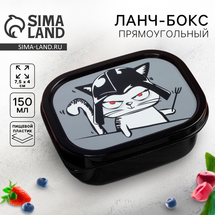 Ланч-бокс прямоугольный FoodVibes «Переходи на тёмную сторону», 150 мл Ланч-бокс прямоугольный FoodVibes «Переходи на тёмную сторону», 150 мл