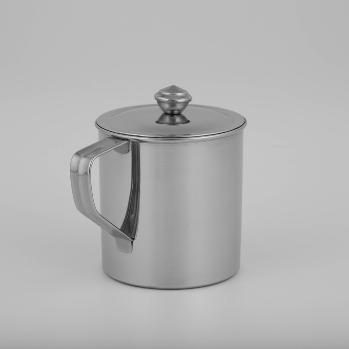 Кружка из нержавеющей стали Доляна «Индия» «Тарун», 500 мл, 12×9×11 см, с крышкой Кружка из нержавеющей стали Доляна «Индия» «Тарун», 500 мл, 12×9×11 см, с крышкой