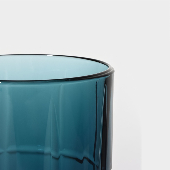 Стакан высокий стеклянный «Даллас», 380 мл, цвет лондон топаз Стакан высокий стеклянный «Даллас», 380 мл, цвет лондон топаз