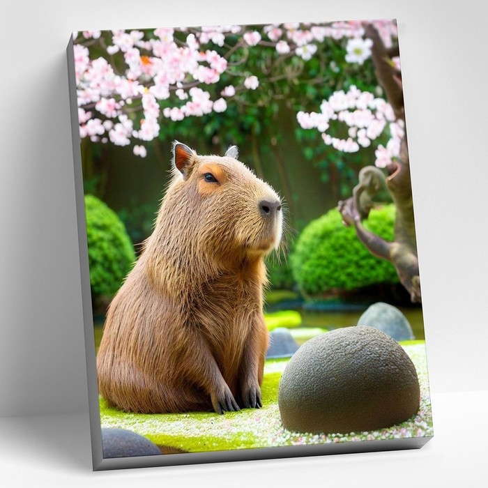 Картина по номерам «Капибара» 28 цветов, 40 × 50 см Картина по номерам «Капибара» 28 цветов, 40 × 50 см