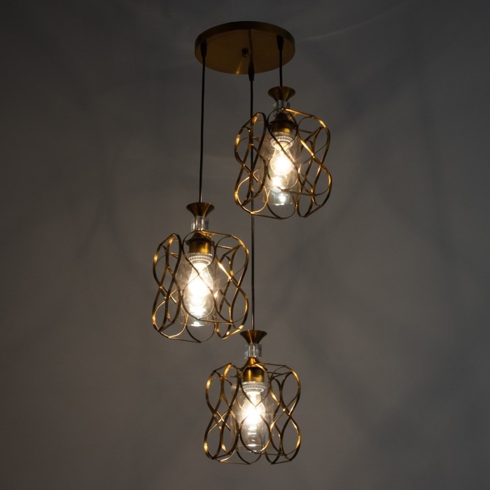 Светильник BayerLux Светильник BayerLux "Инфинити" 3хE27 40Вт золото 40х40х100 см