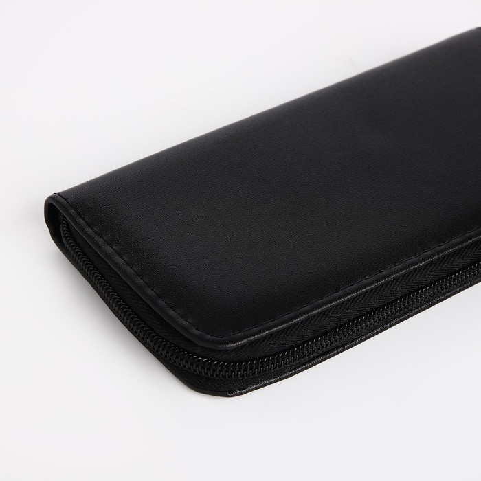 Кошелёк женский на молнии, цвет чёрный Кошелёк женский на молнии, цвет чёрный