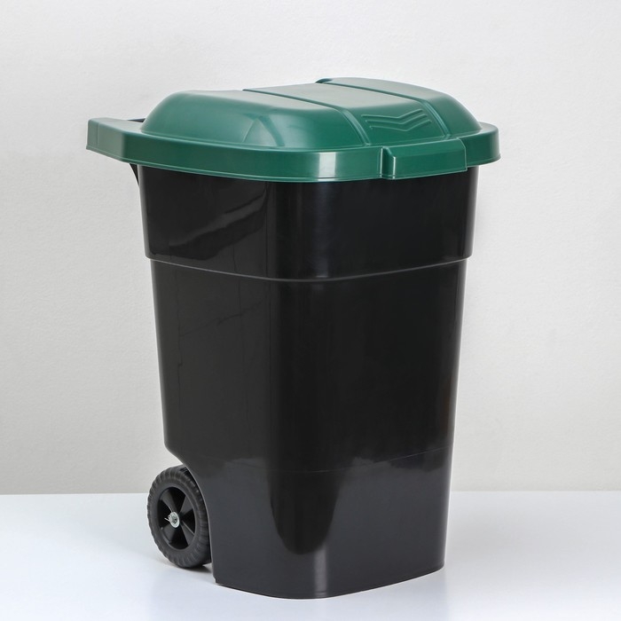 Мусорный бак «Садовый», 65 л, на колёсиках, цвет микс Мусорный бак «Садовый», 65 л, на колёсиках, цвет микс