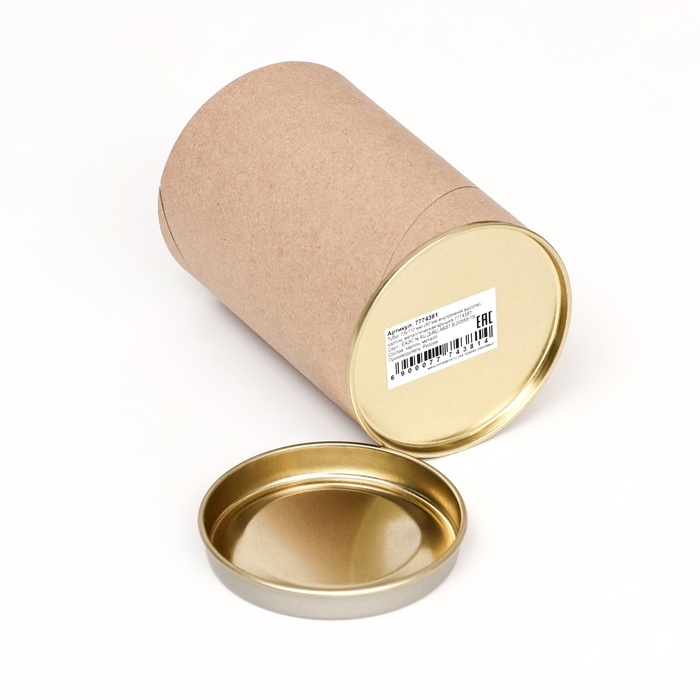 Тубус 73х110 мм (90 мм внутренняя высота), картон, металлическая крышка Тубус 73х110 мм (90 мм внутренняя высота), картон, металлическая крышка
