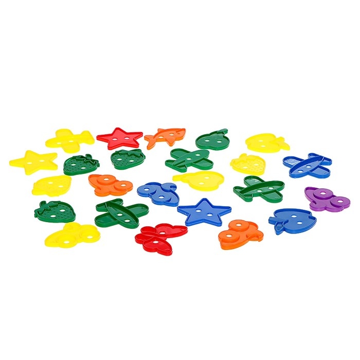 Шнуровка «Весёлые фигурки» под клапаном, 24 шт., по методике Монтессори Шнуровка «Весёлые фигурки» под клапаном, 24 шт., по методике Монтессори