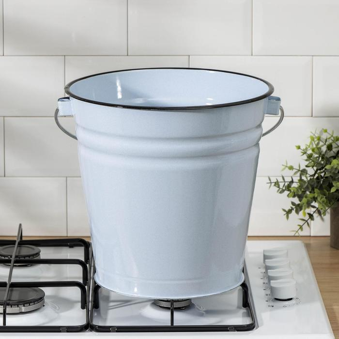 Ведро эмалированное, 12 л, цвет голубой Ведро эмалированное, 12 л, цвет голубой