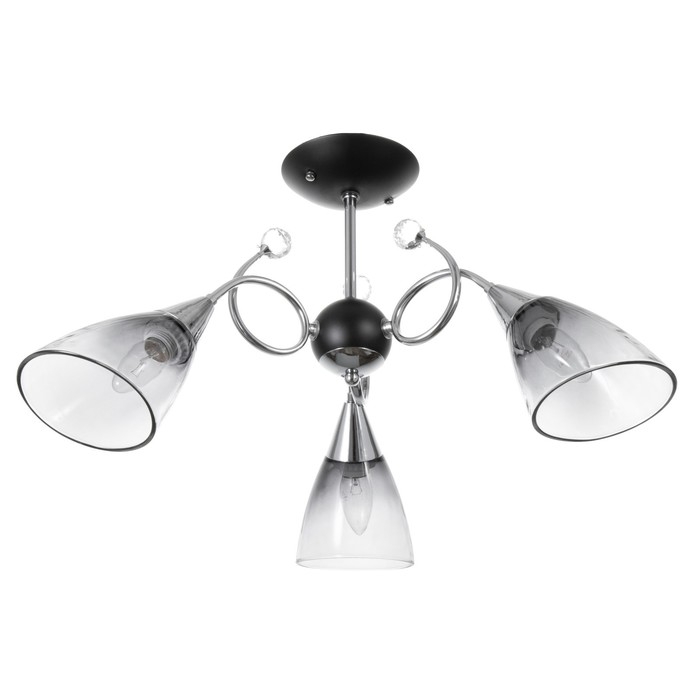 Люстра Люстра "Марианна" 3хЕ27 40Вт черный 69х69х32,5см BayerLux