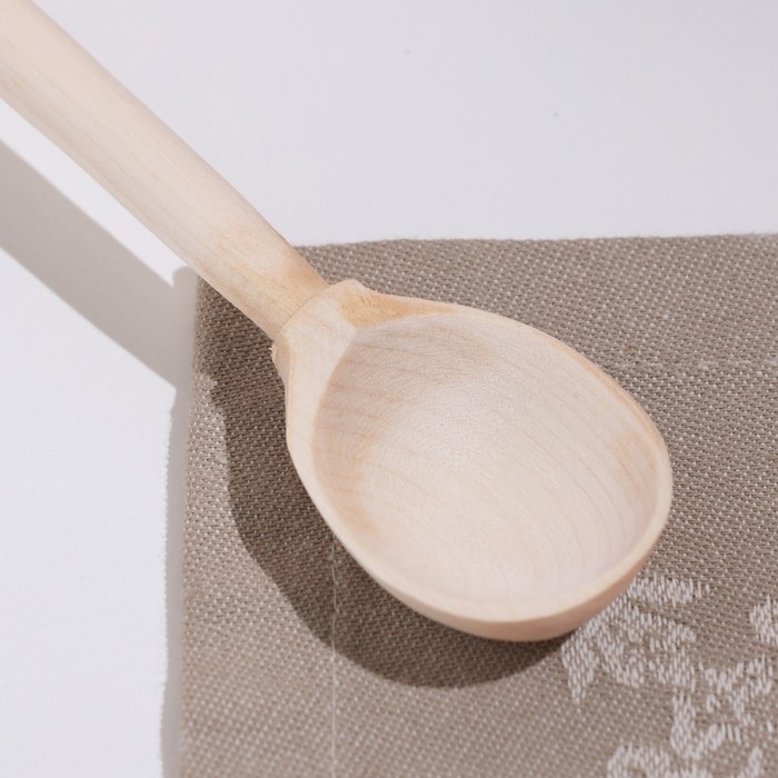 Ложка деревянная, чайная, без росписи Ложка деревянная, чайная, без росписи