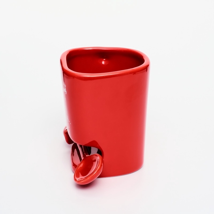 Кружка с ложкой и отсеком для печенья «Желания сбудутся», 200 мл Кружка с ложкой и отсеком для печенья «Желания сбудутся», 200 мл