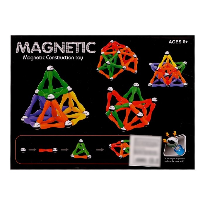 Конструктор магнитный, 62 детали Конструктор магнитный, 62 детали