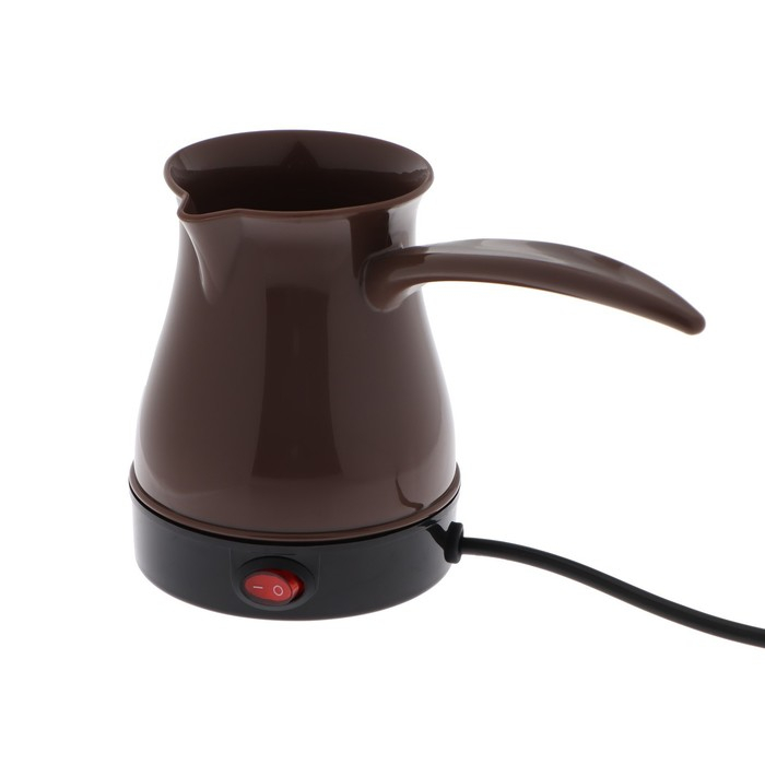 Турка электрическая Luazon LTE-601, 600 Вт, 250 мл, защита от включения без воды, коричневая