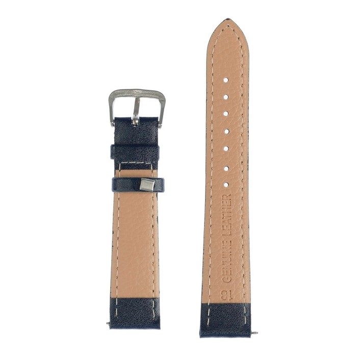 Ремешок для часов Ремешок для часов "Соломон", 18 мм, натуральная кожа, l-20 см, темно-синий