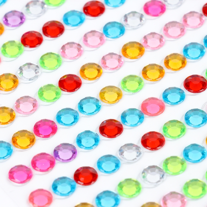 Набор для творчества «Волшебные стразы», 3 листа с клейким слоем Набор для творчества «Волшебные стразы», 3 листа с клейким слоем