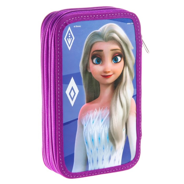 Пенал 2 секции,125х205х40 мм, ламинированный картон, Холодное сердце Пенал 2 секции,125х205х40 мм, ламинированный картон, Холодное сердце