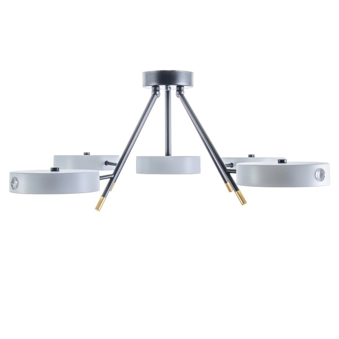 Люстра Люстра "Лагом" 5хLED 120Вт 3000-6000К черно-белый 81х81х30 см BayerLux