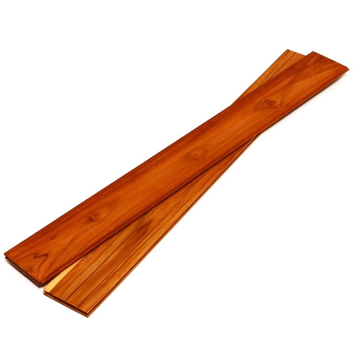 Напольное покрытие из тикового дерева марки C Jumbo террасная 1,6х12.5х110 см (набор 4 шт)