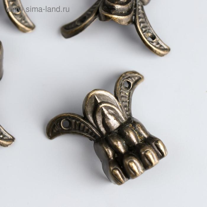 Уголок (ножка) для шкатулки Уголок (ножка) для шкатулки "Лапа" 4,3х3,4 см С-024