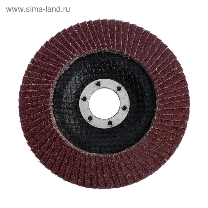 Круг лепестковый торцевой конический ЛОМ, 125 х 22 мм, Р80 Круг лепестковый торцевой конический ЛОМ, 125 х 22 мм, Р80