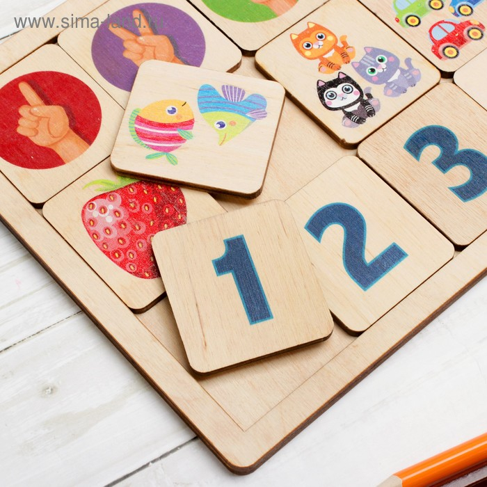 Игра развивающая деревянная «Считаем до пяти» Игра развивающая деревянная «Считаем до пяти»