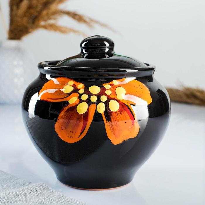 Набор горшков "Подарочный с ухватом" 4х0,85л / 27х21х13см, божья коровка