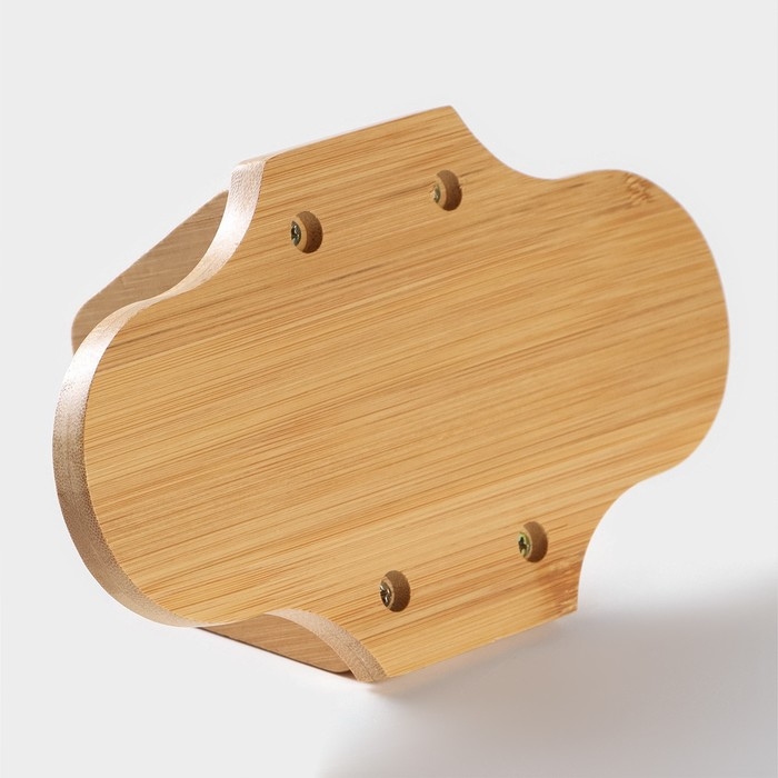 Набор фарфоровый для специй на бамбуковой подставке BellaTenero, 3 предмета: солонка 100 мл, перечница 100 мл, салфетница, цвет белый Набор фарфоровый для специй на бамбуковой подставке BellaTenero, 3 предмета: солонка 100 мл, перечница 100 мл, салфетница, цвет белый