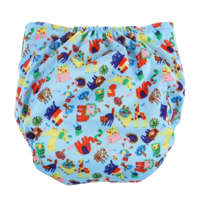 Многоразовый подгузник+ 1 вкладыш в комплекте «Зверушки» Многоразовый подгузник+ 1 вкладыш в комплекте «Зверушки»