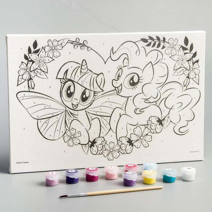 Картина по номерам для детей, 20х30 см, My Little Pony Картина по номерам для детей, 20х30 см, My Little Pony
