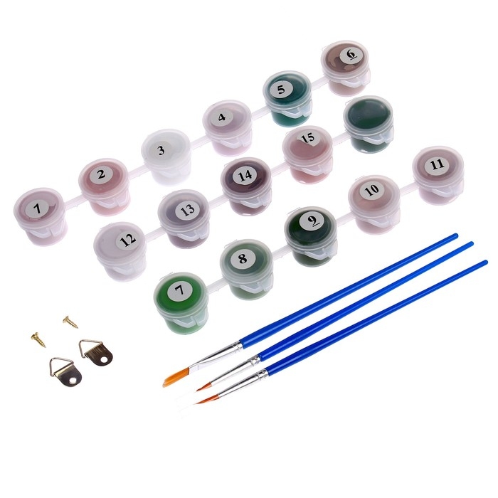 Картина по номерам на холсте с подрамником «Цветы для души», 20х30 см Картина по номерам на холсте с подрамником «Цветы для души», 20х30 см