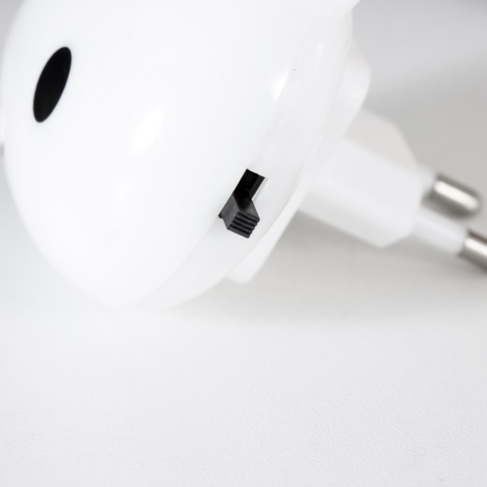 Ночник Ночник "Зайчик с бантом" LED белый 8х7х8 см RISALUX