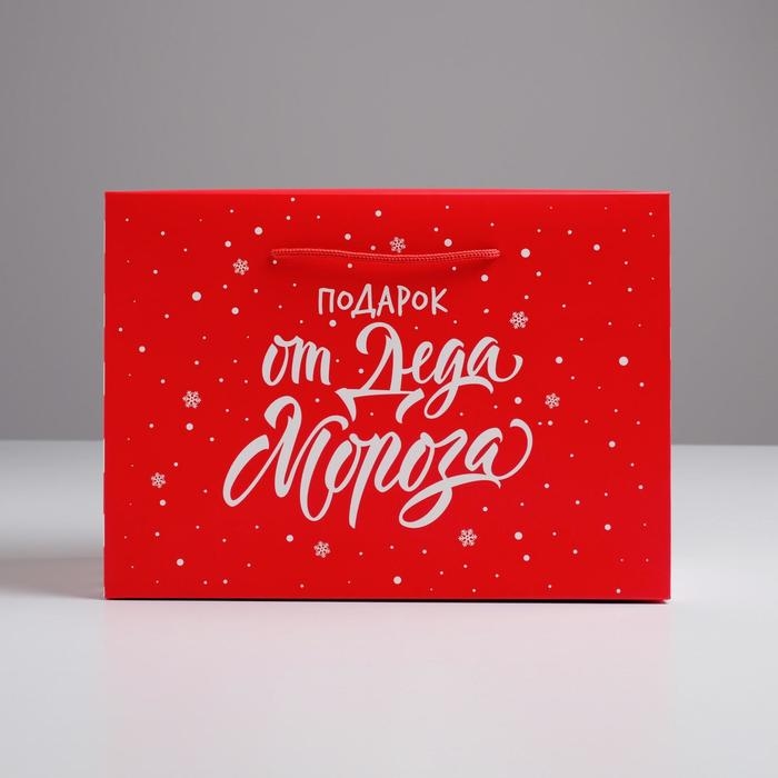 Пакет-коробка «Подарок», 28 х 20 х 13 см, Новый год Пакет-коробка «Подарок», 28 х 20 х 13 см, Новый год