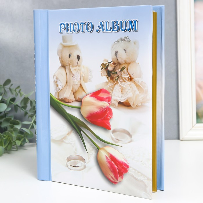 Фотоальбом магнитный 20 листов  Фотоальбом магнитный 20 листов "Цветы" МИКС