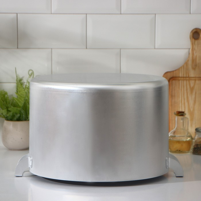 Кастрюля алюминиевая, 20 л, металлическая крышка Кастрюля алюминиевая, 20 л, металлическая крышка