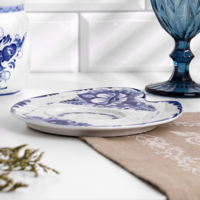 Блюдце Блюдце "Дуэт", 15,5 х 18,5 х 1,5см